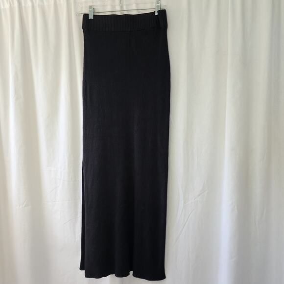 Sincerely Jules ribbed Midi Skirt in Black
slit knit stretchy boho M new Y2K - Picture 9 of 9